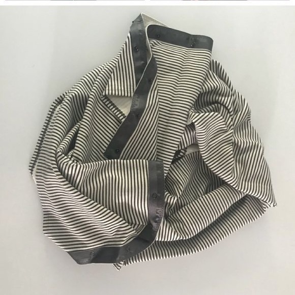 Cream and grey lululemon vinyasa scarf